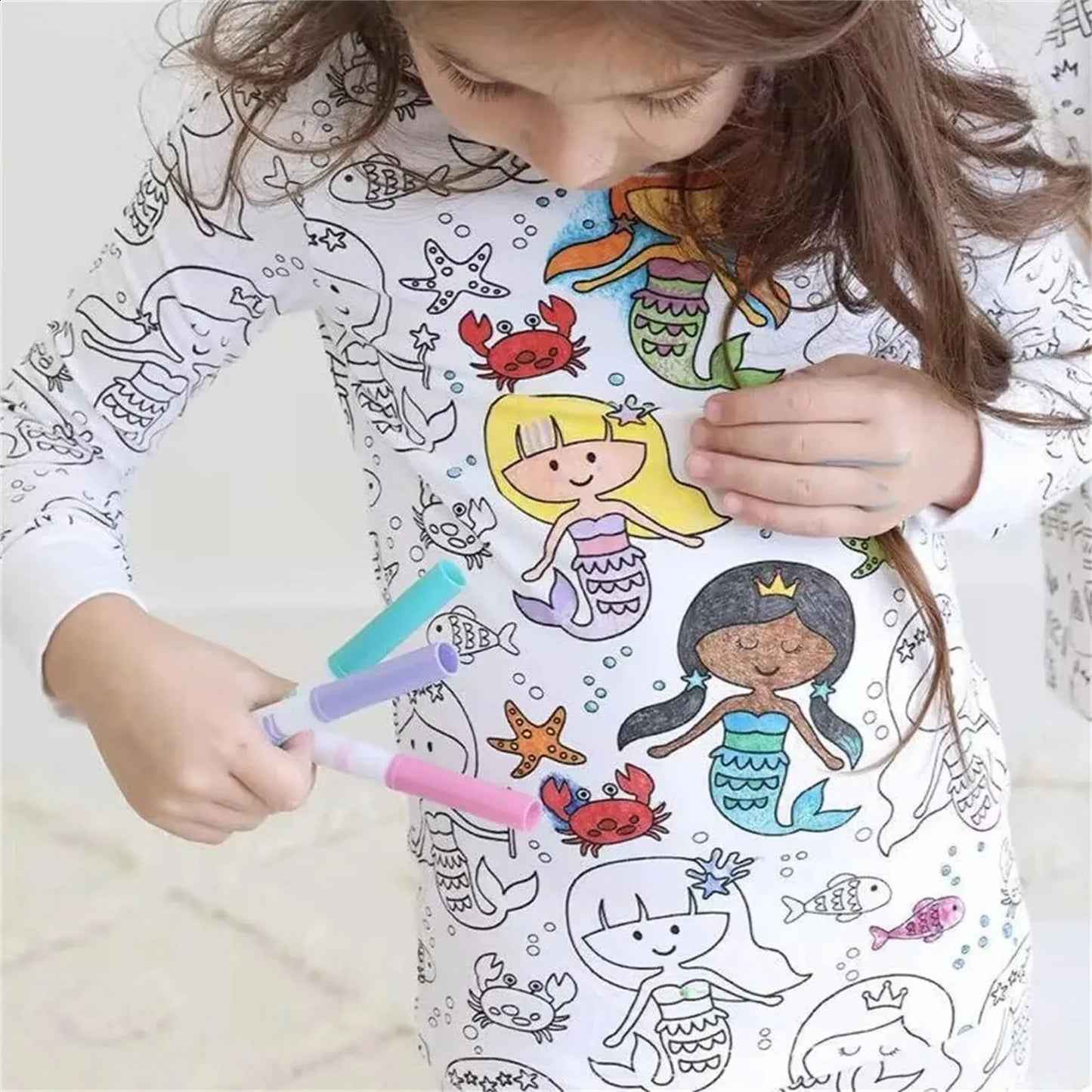 Colorful Kids Graffiti Pajamas