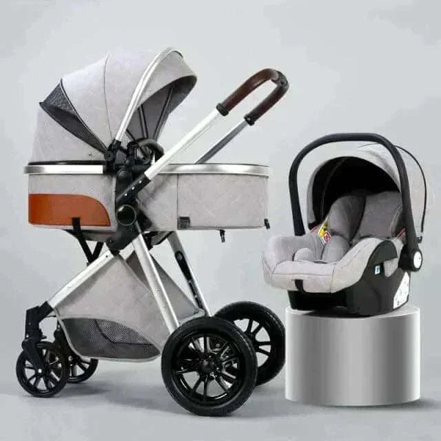 3 in 1 Luxury Baby Stroller Free Car Seat