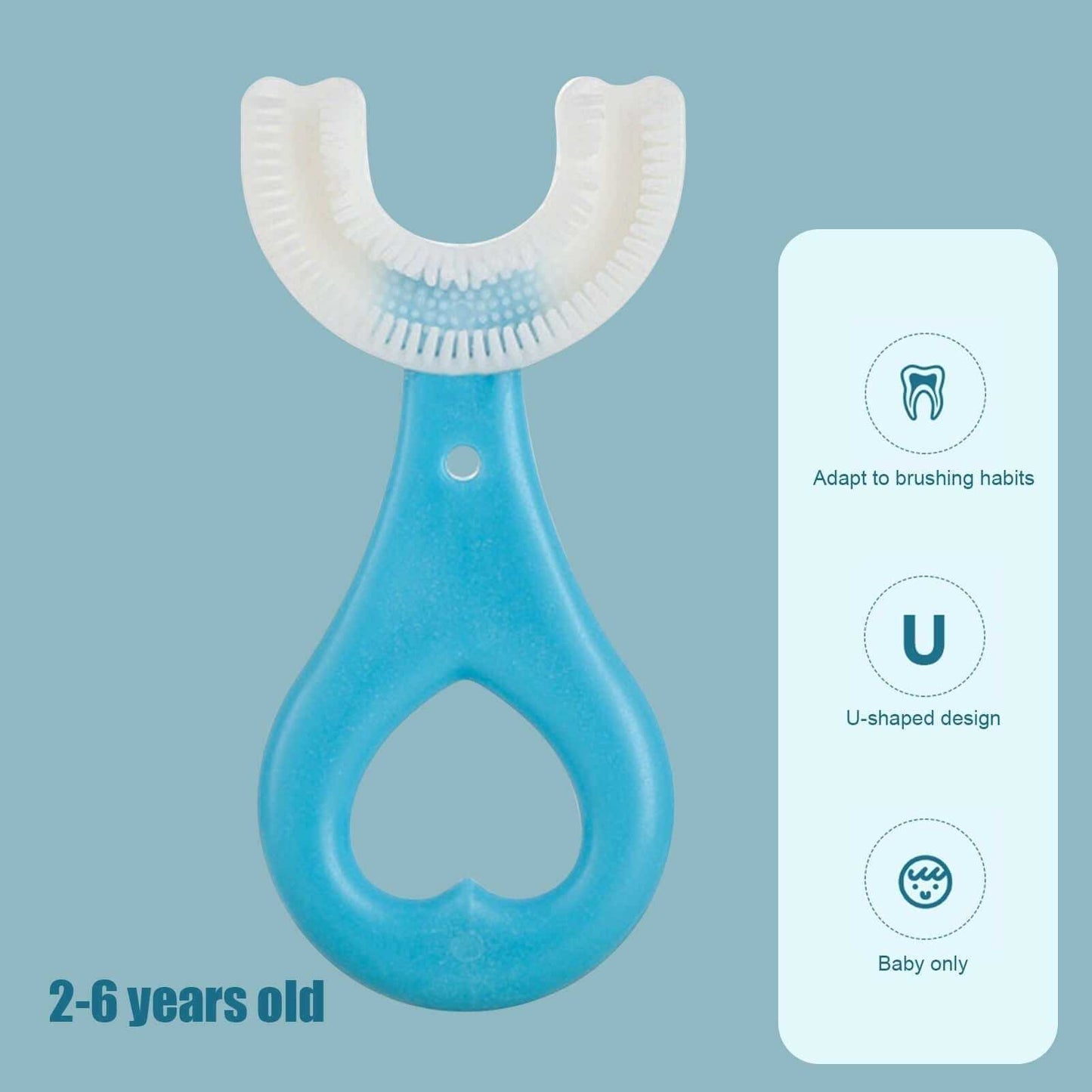 All Rounded Children U Shape Toothbrush